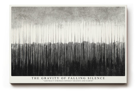 Paul Sinus Wandbild The Gravity of Falling Silence Monochrome Flow of Balance