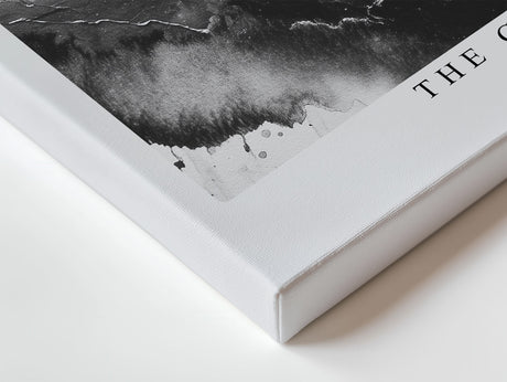 Paul Sinus Wandbild The Gravity of Silent Darkness – Dramatisches Schwarz-Weiß-Motiv mit kosmischem Sog, abstrakte Darstellung eines schwarzen Kreises im Raum