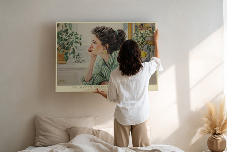 Paul Sinus Wandbild The Green Stripes of Daydreaming – Sanfte Farbwelt zwischen Ruhe und Inspiration