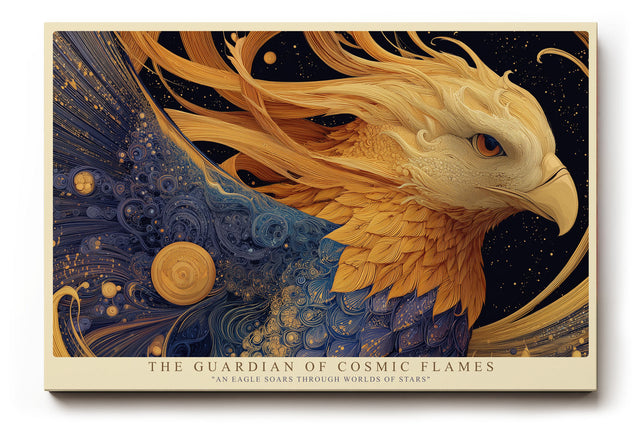 Paul Sinus Wandbild The Guardian of Cosmic Flames Eagle Among Stars