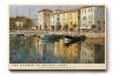 Paul Sinus Wandbild The Harbor of Golden Light Reflections of Serenity and Life