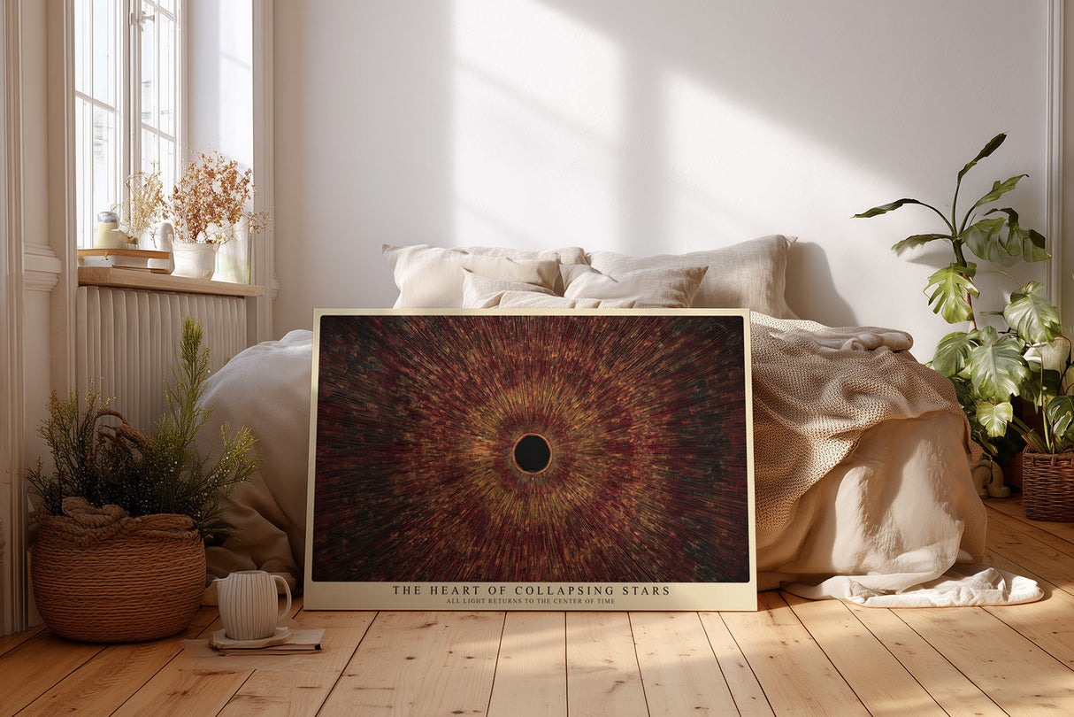 Paul Sinus Wandbild The Heart of Collapsing Stars Cosmic Energy and Light Explosion in Dark Harmony