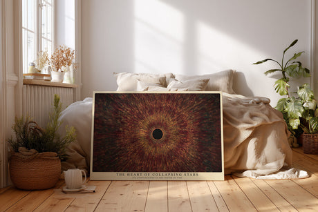 Paul Sinus Wandbild The Heart of Collapsing Stars Cosmic Energy and Light Explosion in Dark Harmony
