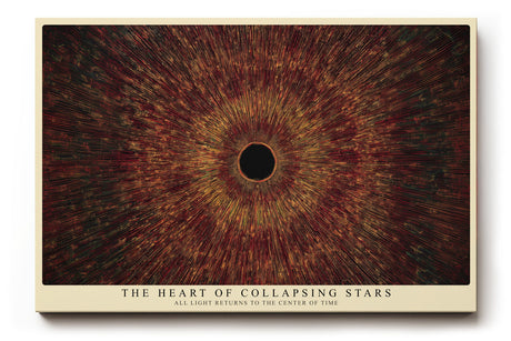 Paul Sinus Wandbild The Heart of Collapsing Stars Cosmic Energy and Light Explosion in Dark Harmony