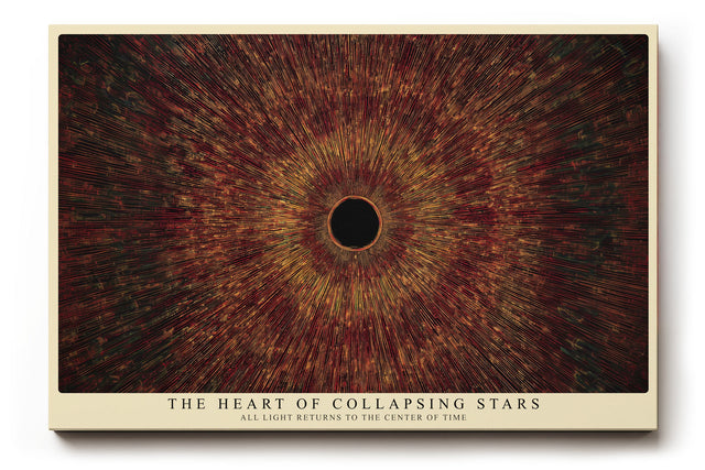 Paul Sinus Wandbild The Heart of Collapsing Stars Cosmic Energy and Light Explosion in Dark Harmony
