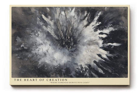 Paul Sinus Wandbild The Heart of Creation Explosion of Light and Darkness