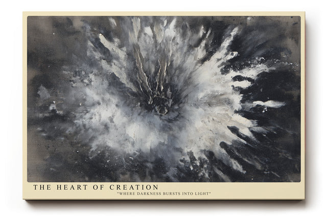 Paul Sinus Wandbild The Heart of Creation Explosion of Light and Darkness
