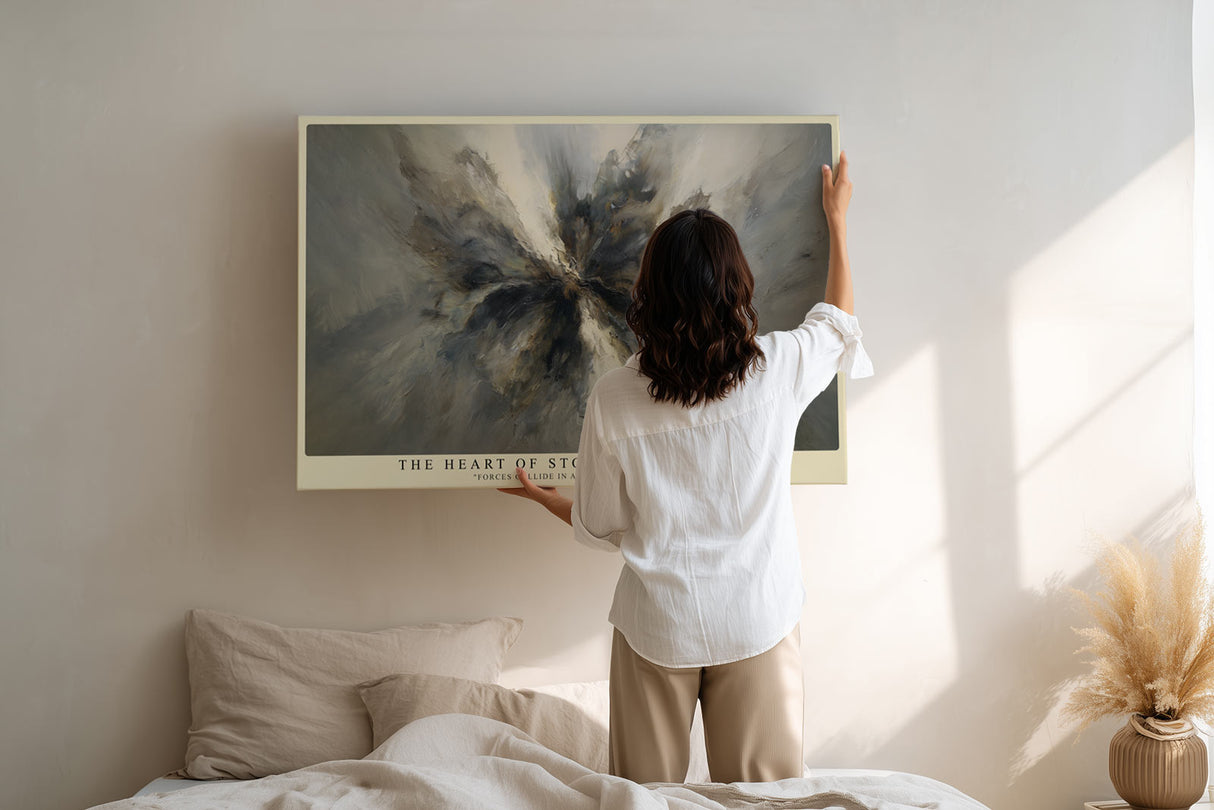 Paul Sinus Wandbild The Heart of Storm and Silence Forces Collide in a Whirl of Creation