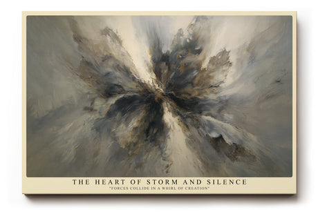 Paul Sinus Wandbild The Heart of Storm and Silence Forces Collide in a Whirl of Creation