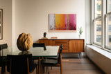 Paul Sinus Wandbild The Heat of Living Colors Abstract Power in Orange and Pink
