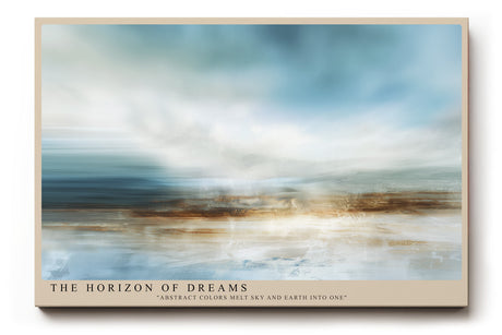 Paul Sinus Wandbild The Horizon of Dreams Abstrakte Landschaft in fließenden Farben, wo Himmel und Erde ineinander übergehen und Zeit bedeutungslos wird.