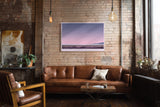 Paul Sinus Wandbild The Horizon of Quiet Dreams – Zarte Landschaft in Rosa- und Lilatönen, Symbol für Ruhe, Weite und die Stille des Morgens