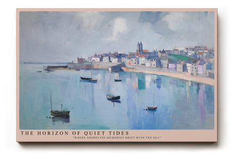 Paul Sinus Wandbild The Horizon of Quiet Tides – Sanfte Meeresruhe und impressionistische Leichtigkeit in Pastelltönen