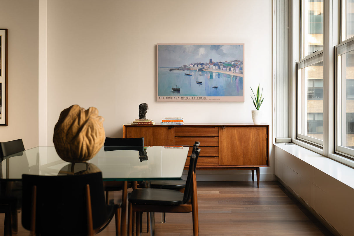 Paul Sinus Wandbild The Horizon of Quiet Tides – Sanfte Meeresruhe und impressionistische Leichtigkeit in Pastelltönen