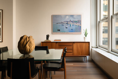 Paul Sinus Wandbild The Horizon of Quiet Tides – Sanfte Meeresruhe und impressionistische Leichtigkeit in Pastelltönen