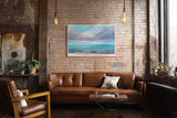 Paul Sinus Wandbild The Horizon of Turquoise Calm Ocean Serenity in Pastel Light