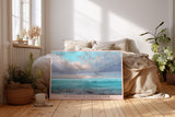 Paul Sinus Wandbild The Horizon of Turquoise Calm Ocean Serenity in Pastel Light