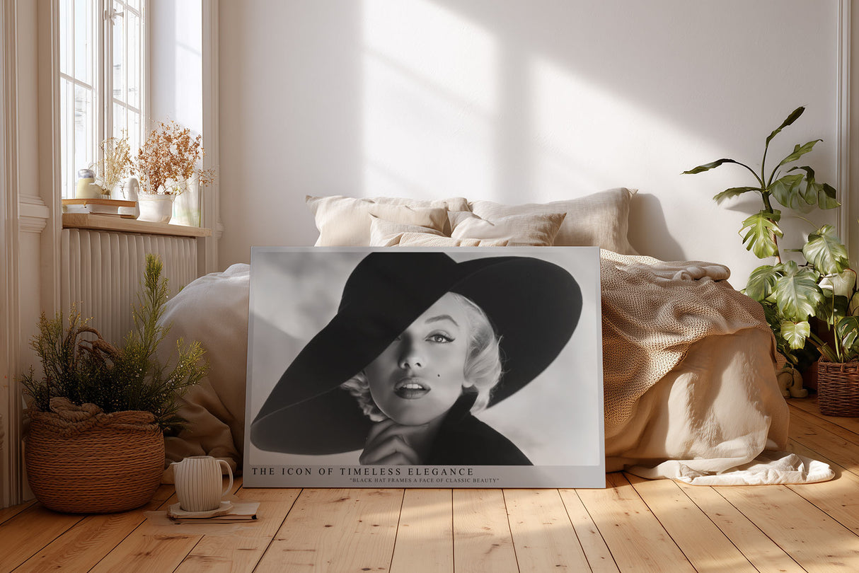 Paul Sinus Wandbild The Icon of Timeless Elegance Classic Beauty in Black and White