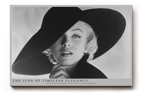 Paul Sinus Wandbild The Icon of Timeless Elegance Classic Beauty in Black and White