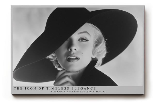 Paul Sinus Wandbild The Icon of Timeless Elegance Classic Beauty in Black and White