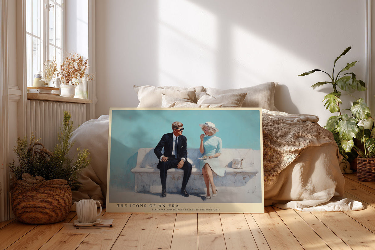 Paul Sinus Wandbild The Icons of an Era – elegantes Paar der 60er Jahre symbolisiert Stil, Nostalgie und zeitlose Klasse