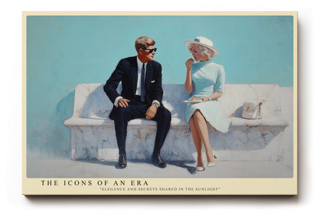 Paul Sinus Wandbild The Icons of an Era – elegantes Paar der 60er Jahre symbolisiert Stil, Nostalgie und zeitlose Klasse