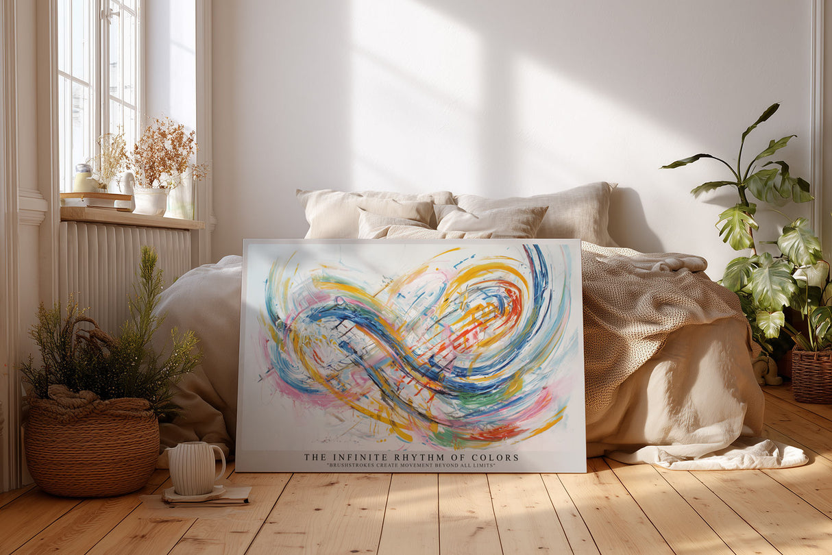 Paul Sinus Wandbild The Infinite Rhythm of Colors – Dynamische abstrakte Kunst in leuchtenden Farben mit unendlicher Bewegung und Energie