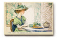 Paul Sinus Wandbild The Lady in Green at Tea Elegant Moment Captured with Calm Beauty