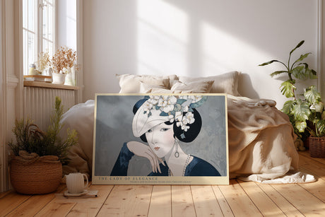 Paul Sinus Wandbild The Lady of Elegance – Stilvolles Porträt einer Dame im Art-Déco-Stil, Symbol für zeitlose Schönheit und klassische Grazie