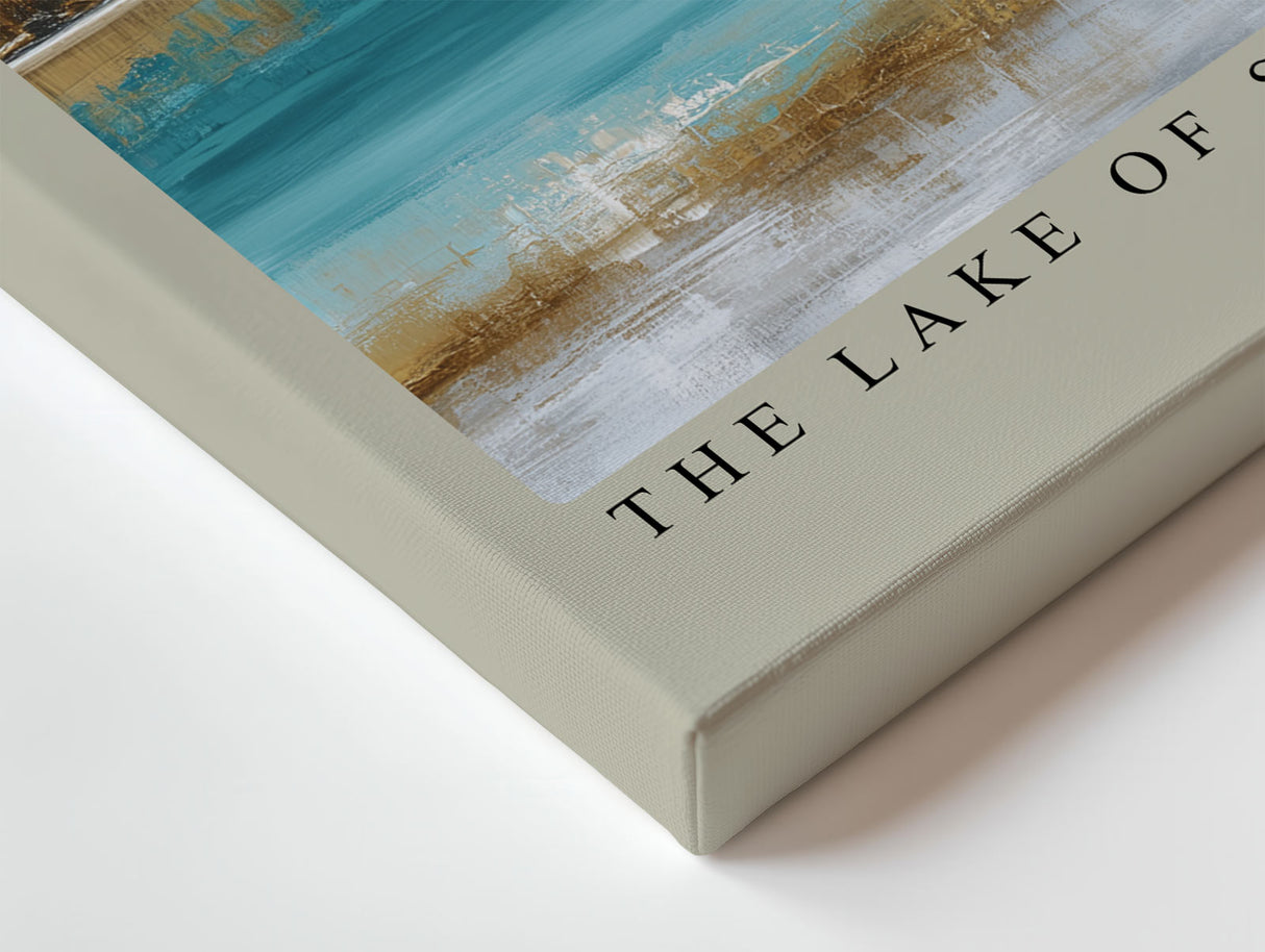 Paul Sinus Wandbild The Lake of Silent Horizons – Der stille See unter friedlichem Himmel