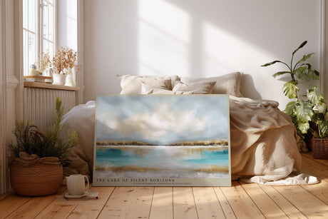Paul Sinus Wandbild The Lake of Silent Horizons – Der stille See unter friedlichem Himmel