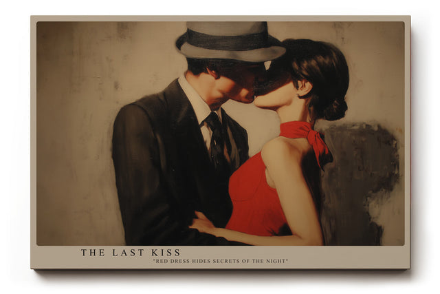 Paul Sinus Wandbild The Last Kiss – Zeitlose Szene voller Leidenschaft und Eleganz – Romantisches Wandbild mit Vintage-Charme und filmischer Ästhetik.