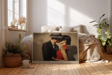 Paul Sinus Wandbild The Last Kiss – Zeitlose Szene voller Leidenschaft und Eleganz – Romantisches Wandbild mit Vintage-Charme und filmischer Ästhetik.