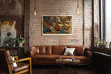 Paul Sinus Wandbild The Legacy of Ancient Kings Egyptian Heritage in Gold and Blue