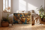 Paul Sinus Wandbild The Legacy of Ancient Kings Egyptian Heritage in Gold and Blue