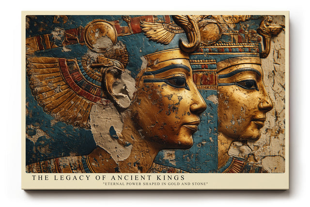 Paul Sinus Wandbild The Legacy of Ancient Kings Egyptian Heritage in Gold and Blue