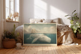 Paul Sinus Wandbild The Legend of Moby Dick – gewaltiger weißer Wal unter historischem Segelschiff symbolisiert Mythos, Stärke und das Unbekannte