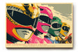 Paul Sinus Wandbild The Legendary Heroes United – Pop-Art-Motiv mit vier farbenfrohen Heldenmasken, Symbol für Zusammenhalt, Stärke und Nostalgie
