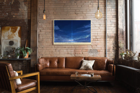 Paul Sinus Wandbild The Light Beyond Horizon – Mystische Himmelslandschaft mit strahlender Lichtsäule über dem Meer, Symbol für Hoffnung und Unendlichkeit