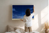 Paul Sinus Wandbild The Light Beyond Horizon – Mystische Himmelslandschaft mit strahlender Lichtsäule über dem Meer, Symbol für Hoffnung und Unendlichkeit