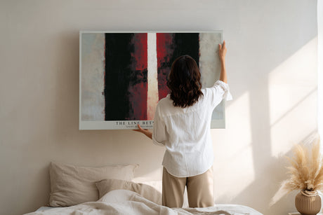 Paul Sinus Wandbild The Line Between Worlds Abstract Contrast of Light and Shadow Power and Depth