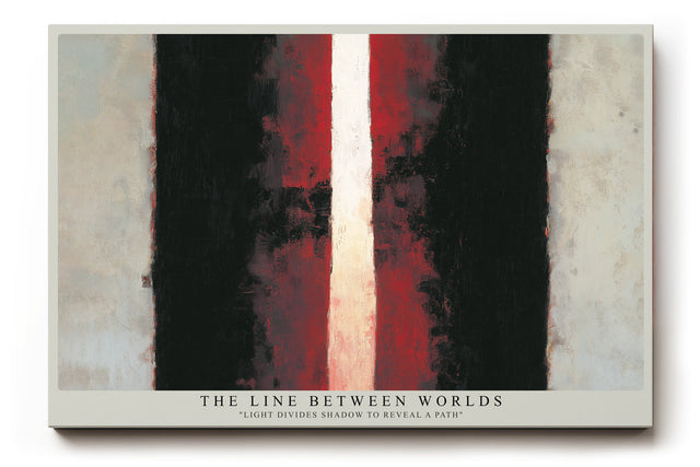 Paul Sinus Wandbild The Line Between Worlds Abstract Contrast of Light and Shadow Power and Depth