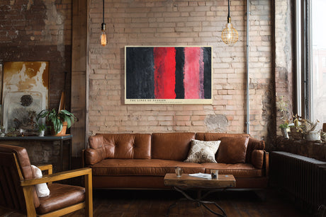 Paul Sinus Wandbild The Lines of Passion Bold Harmony of Red and Black