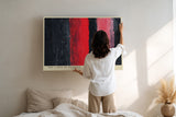 Paul Sinus Wandbild The Lines of Passion Bold Harmony of Red and Black