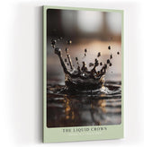 Paul Sinus Wandbild in 40x60cm The Liquid Crown – Fotografische Nahaufnahme einer Wasserkrone im Moment des Aufpralls