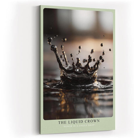 Paul Sinus Wandbild in 40x60cm The Liquid Crown – Fotografische Nahaufnahme einer Wasserkrone im Moment des Aufpralls