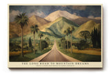 Paul Sinus Wandbild The Long Road to Mountain Dreams Green Landscapes Rising to Snowy Heights