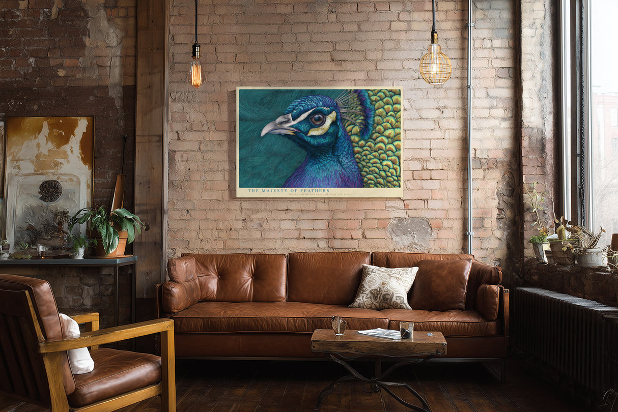 Paul Sinus Wandbild The Majesty of Feathers Pride in Color and Grace