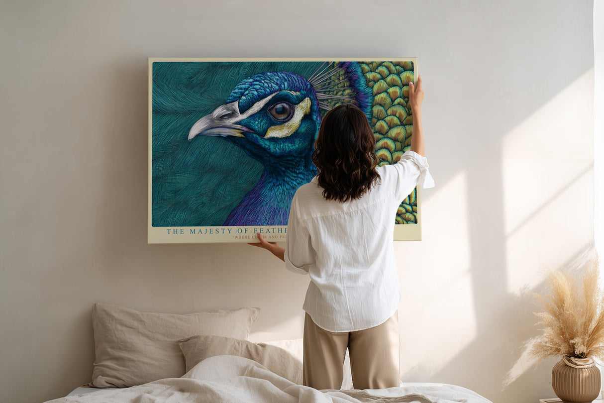 Paul Sinus Wandbild The Majesty of Feathers Pride in Color and Grace