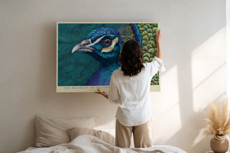 Paul Sinus Wandbild The Majesty of Feathers Pride in Color and Grace